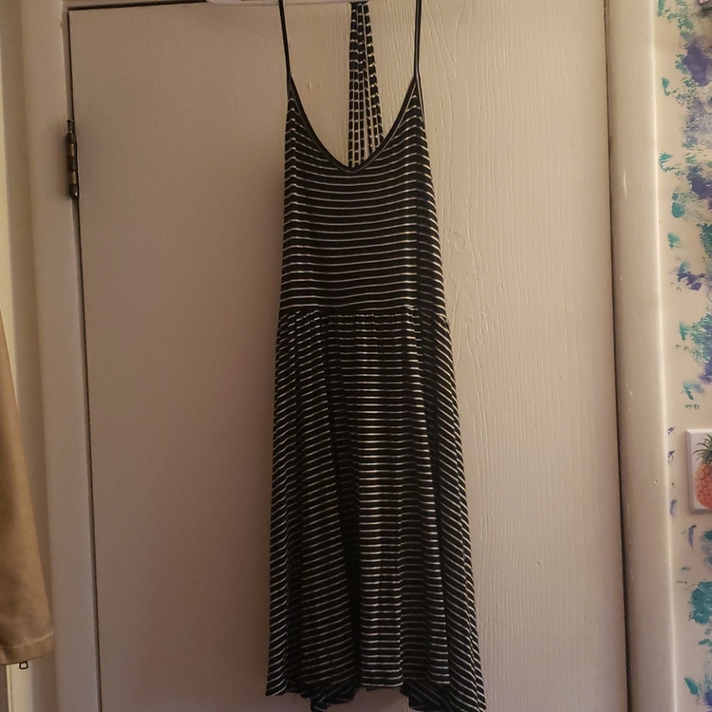 Black and White Skater Dress